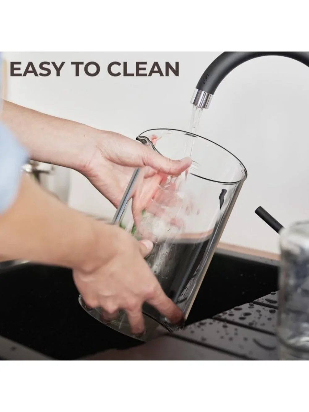 34 oz French Press Coffee Maker - Glass & Stainless Steel, Perfect for Brewing